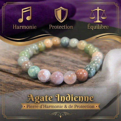 Bracelet Agate Indienne La Boutique du Dragon