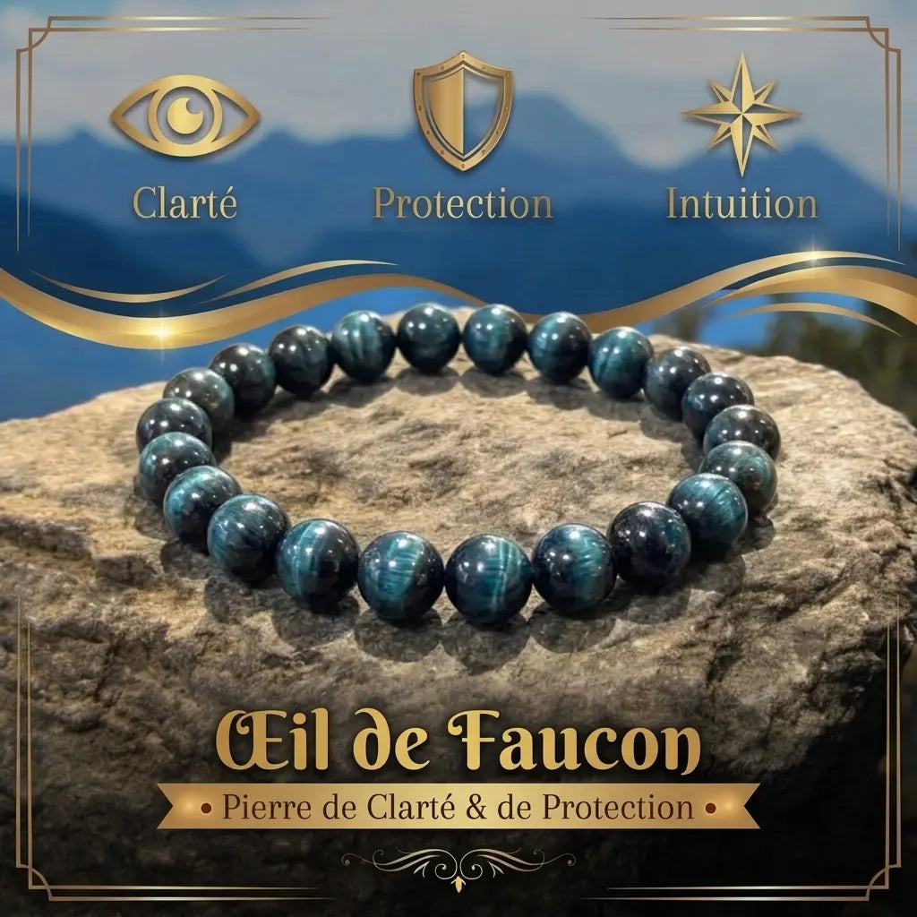 Bracelet en Œil de Faucon La Boutique du Dragon