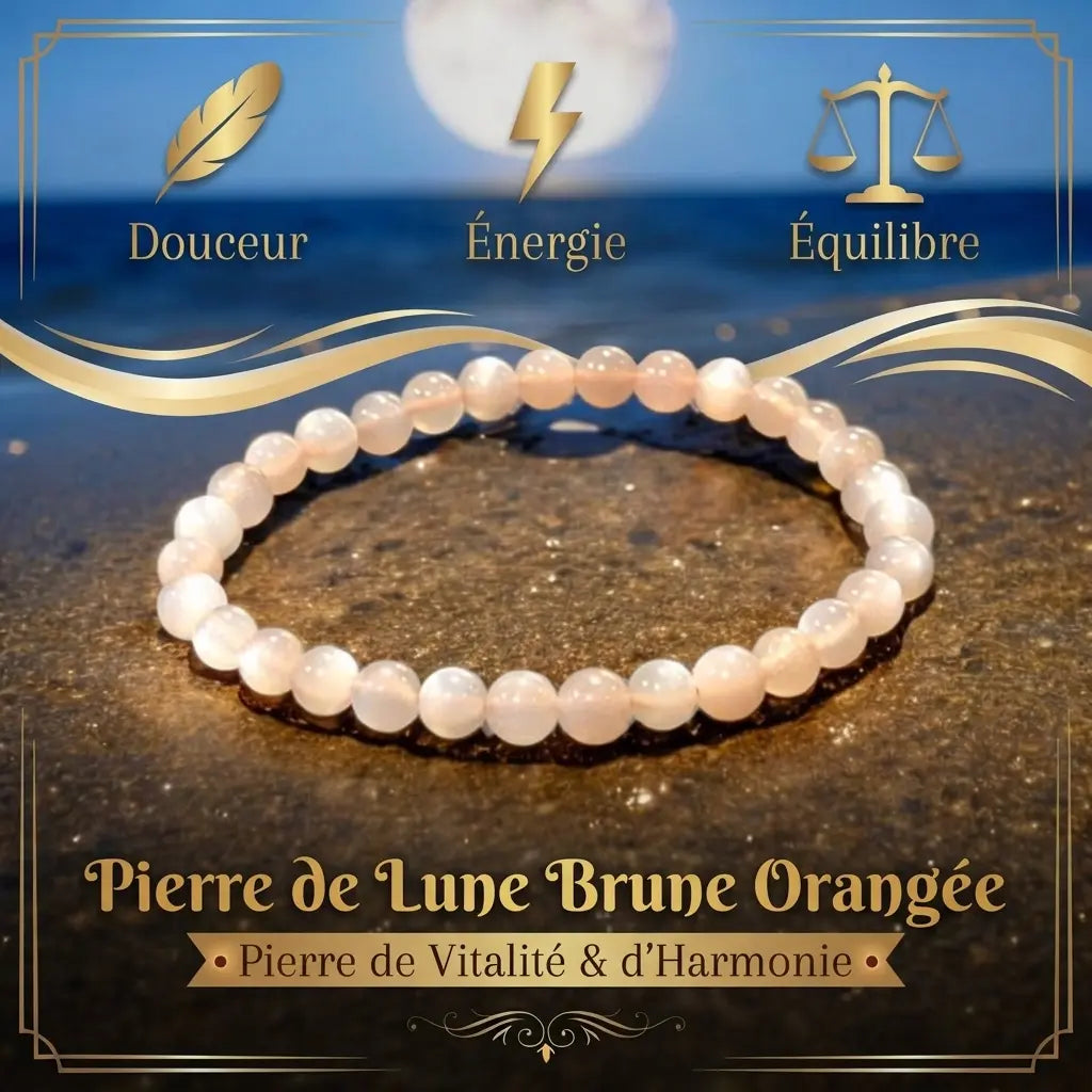 Bracelet en Pierre de Lune La Boutique du Dragon