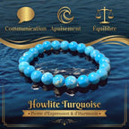 Bracelet en Howlite La Boutique du Dragon