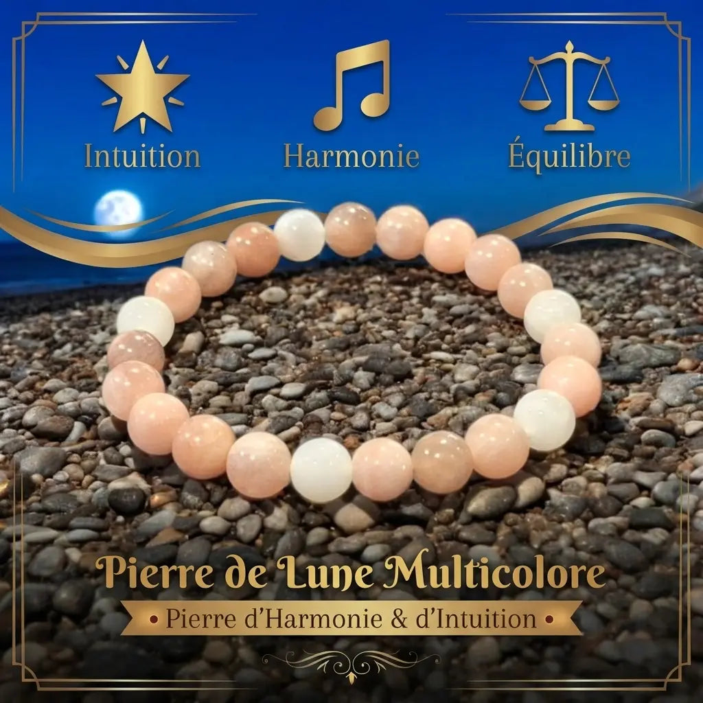 Bracelet en Pierre de Lune La Boutique du Dragon