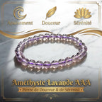 Bracelet Améthyste Lavande La Boutique du Dragon