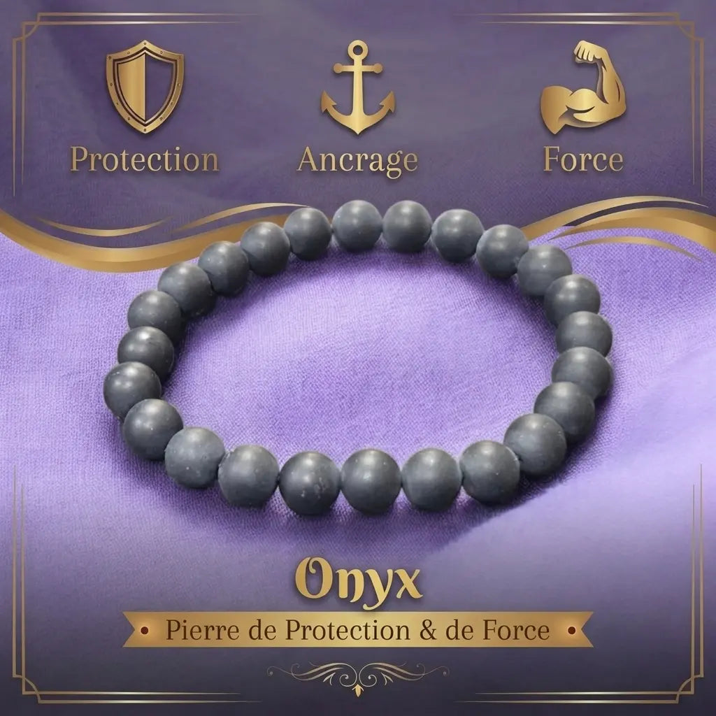 Bracelet en Onyx La Boutique du Dragon