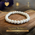Bracelet Agate Naturelle et Teintées La Boutique du Dragon