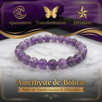 Bracelet en Améthystes Foncées La Boutique du Dragon