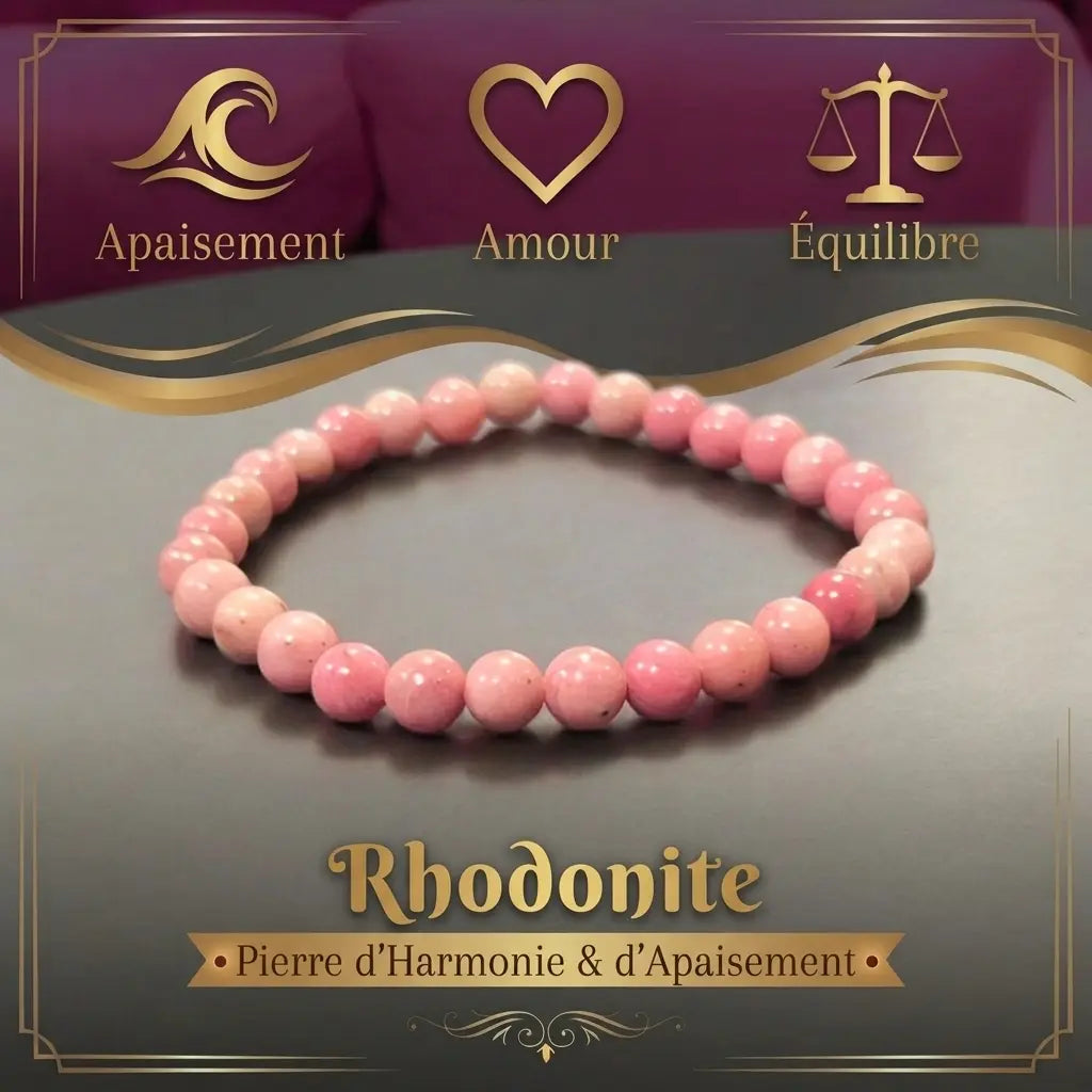 Bracelet en Rhodonite La Boutique du Dragon
