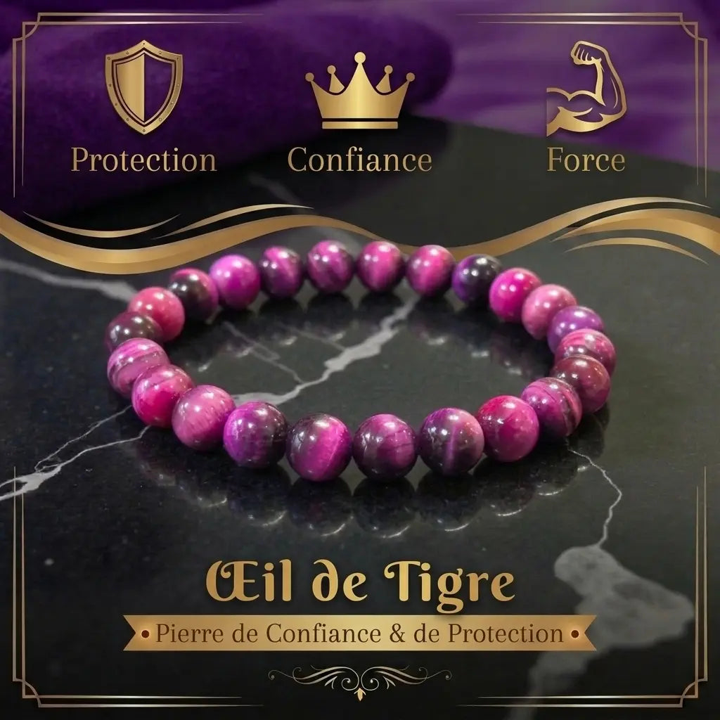 Bracelet en Œil de Tigre La Boutique du Dragon