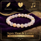 Bracelet Agate Fleur de Cerisier La Boutique du Dragon