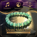 Bracelet en Sélénite naturelle et teintée La Boutique du Dragon