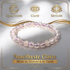 Bracelet Améthyste Claire du Brésil La Boutique du Dragon