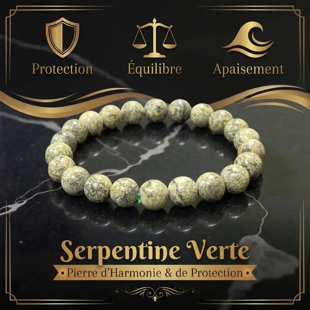 Bracelet en Serpentine La Boutique du Dragon