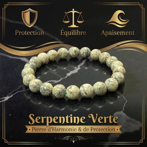 Bracelet en Serpentine La Boutique du Dragon