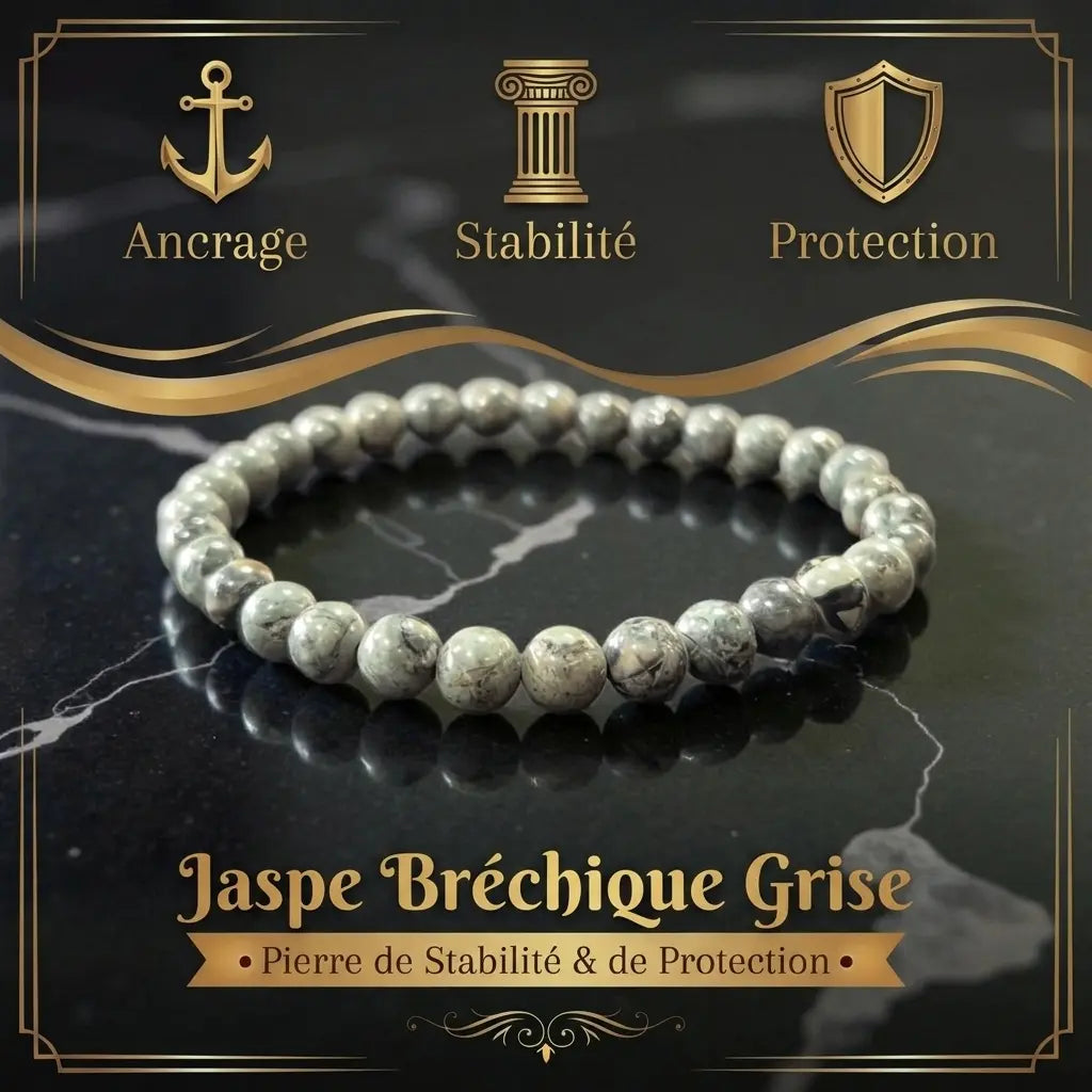Bracelet en Jaspe Bréchique La Boutique du Dragon
