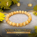Bracelet en Sélénite naturelle et teintée La Boutique du Dragon