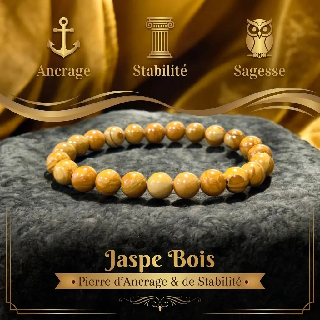 Bracelet en Jaspe Bois La Boutique du Dragon