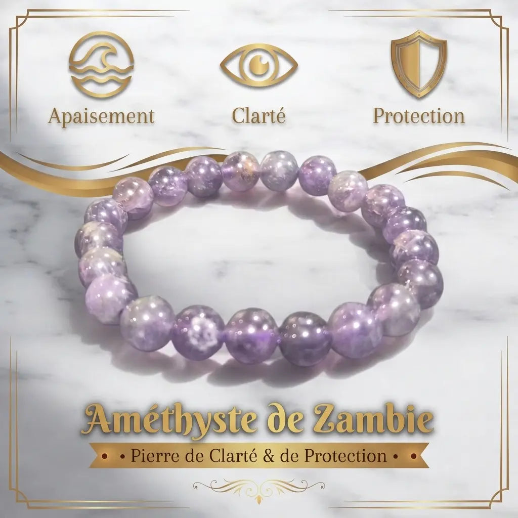 Bracelet en Améthystes Foncées La Boutique du Dragon