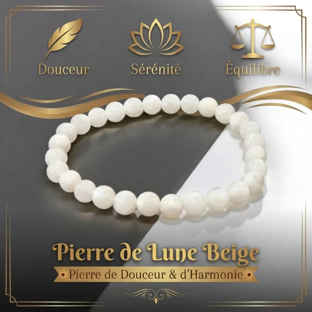 Bracelet en Pierre de Lune La Boutique du Dragon
