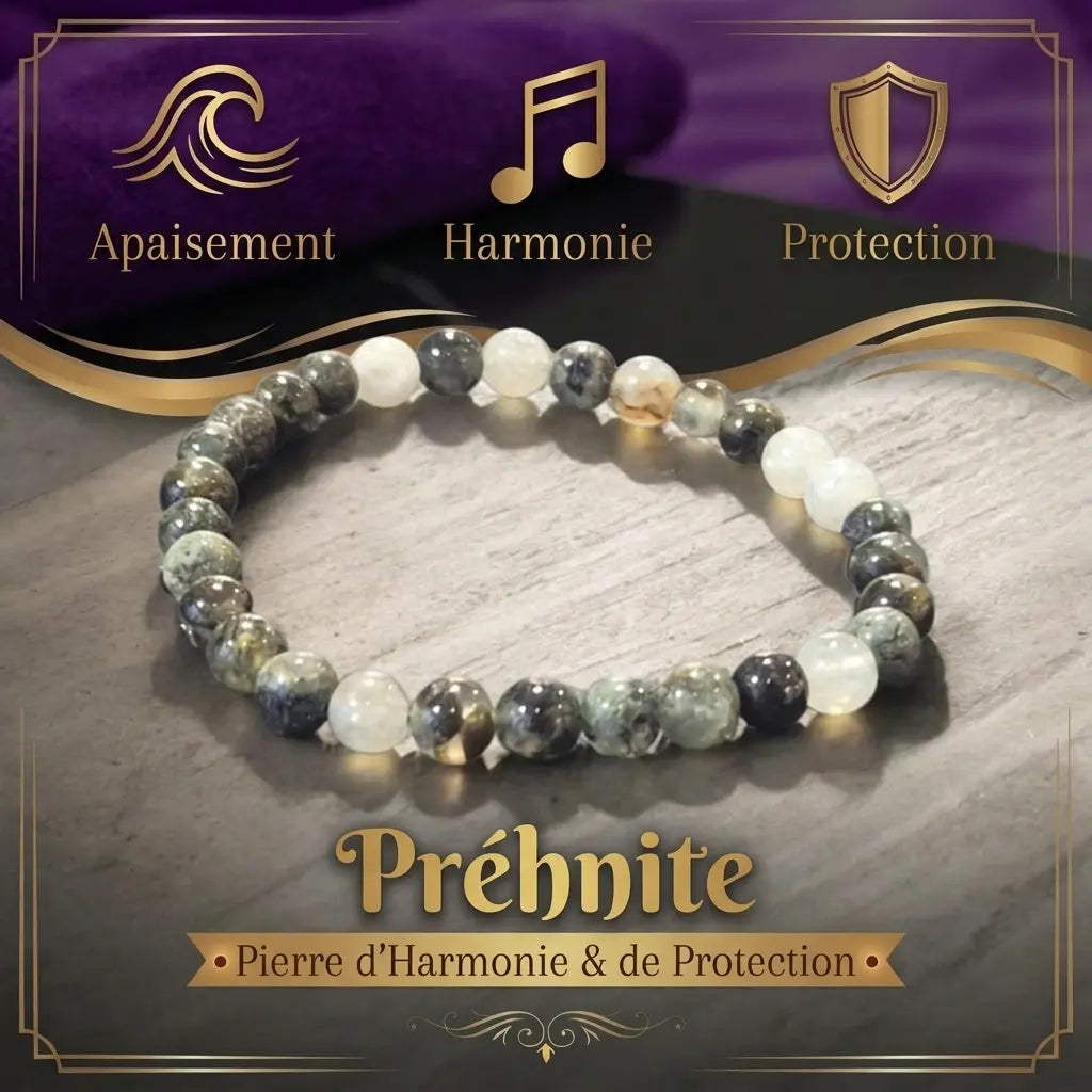 Bracelet en Préhnite La Boutique du Dragon