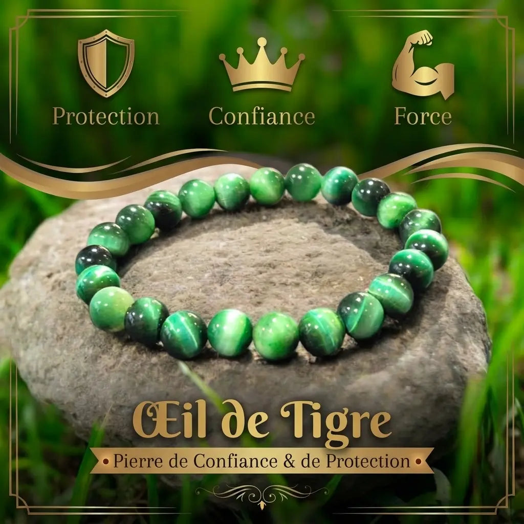 Bracelet en Œil de Tigre La Boutique du Dragon