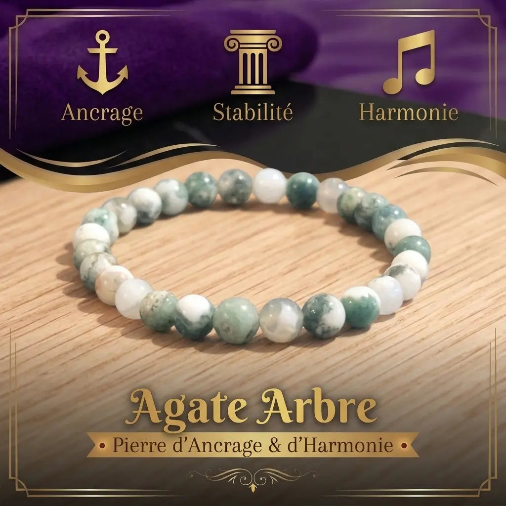 Bracelet Agate Arbre La Boutique du Dragon