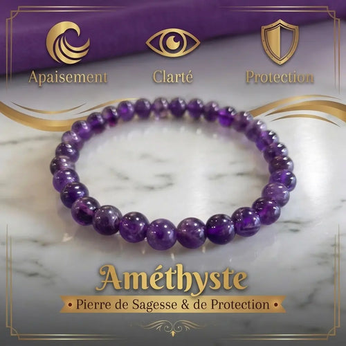 Bracelet Améthyste du Brésil La Boutique du Dragon