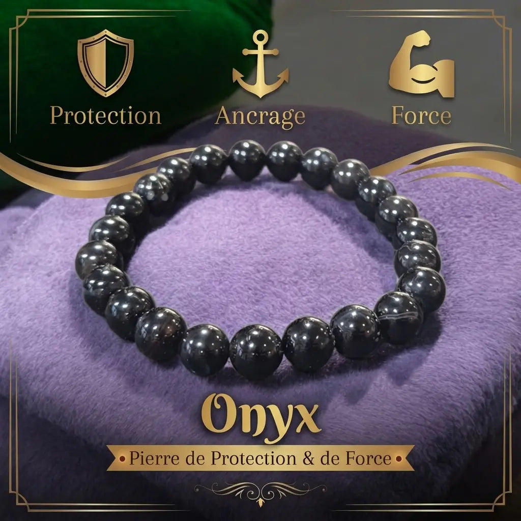 Bracelet en Onyx La Boutique du Dragon