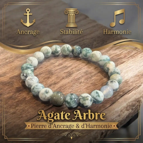 Bracelet Agate Arbre La Boutique du Dragon