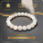 Bracelet en Péristérite Blanche La Boutique du Dragon
