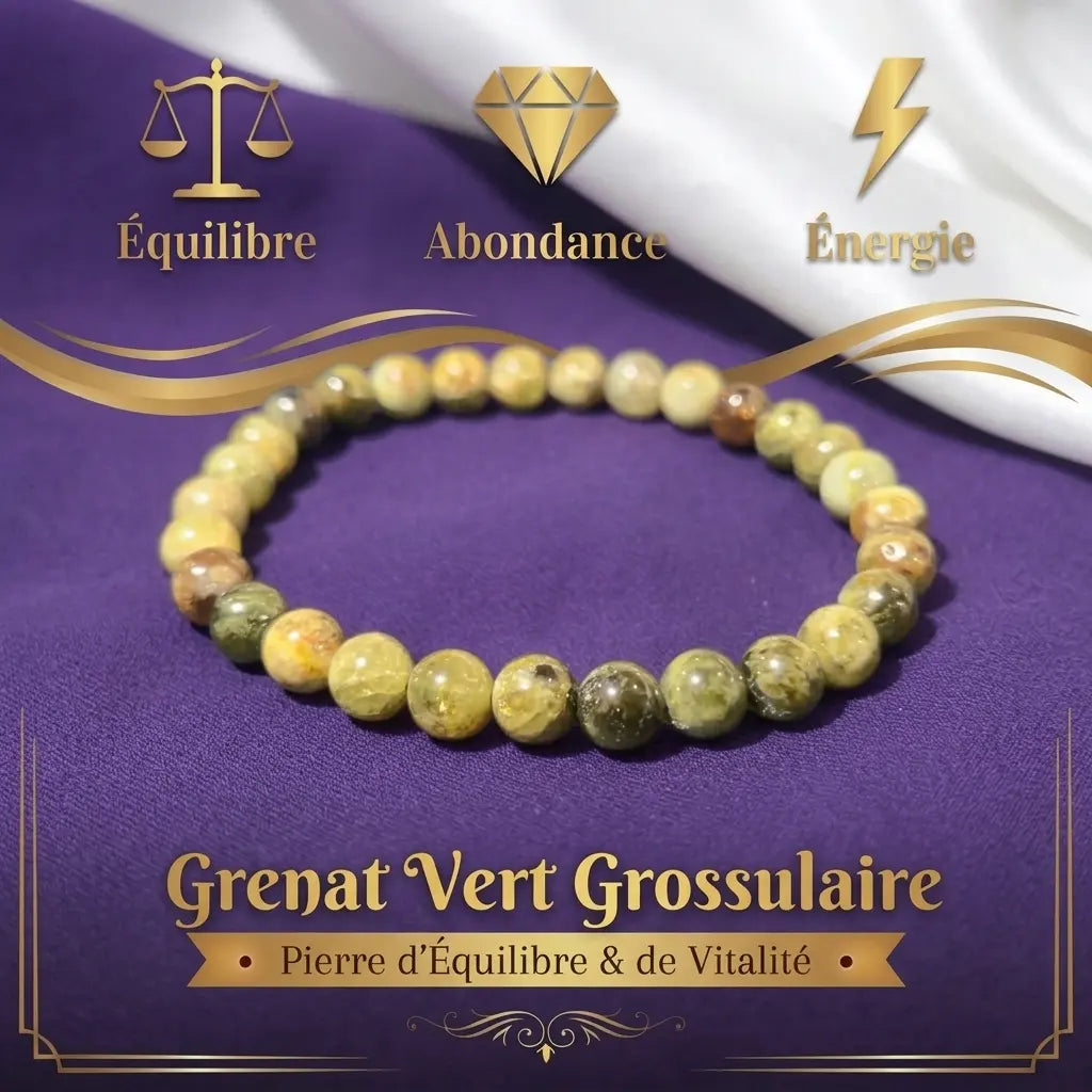 Bracelet en Grenat La Boutique du Dragon