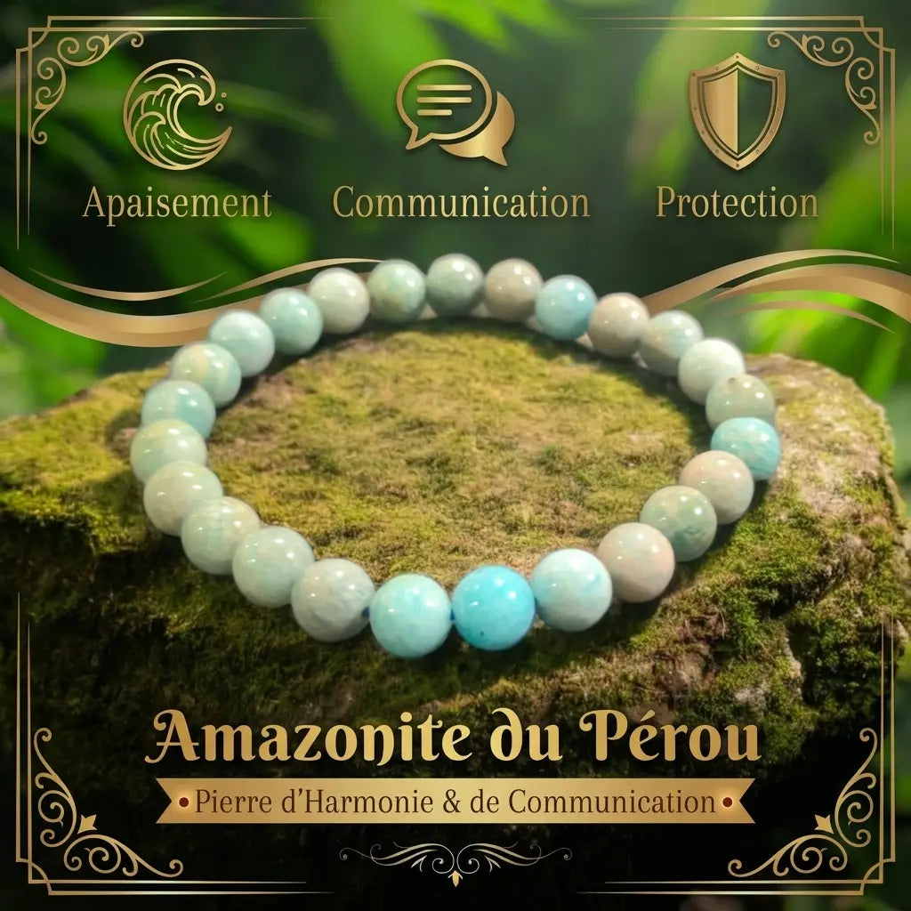 Bracelet en Amazonite La Boutique du Dragon