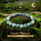 Bracelet Agate Mousse La Boutique du Dragon