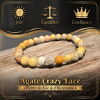 Bracelet Agate Crazy Lace La Boutique du Dragon