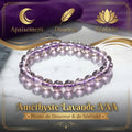 Bracelet Améthyste Lavande La Boutique du Dragon