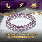 Bracelet Améthyste Lavande La Boutique du Dragon