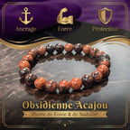 Bracelet en Obsidienne La Boutique du Dragon