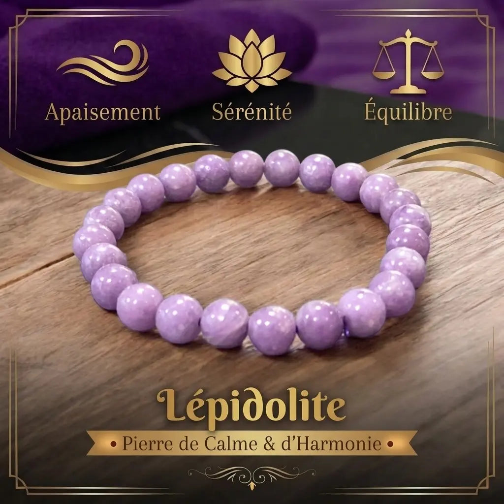 Bracelet en Lépidolite La Boutique du Dragon
