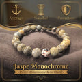 Bracelet en Jaspe Monochrome La Boutique du Dragon