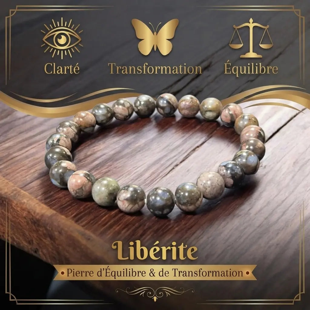 Bracelet en Libérite Bleue La Boutique du Dragon