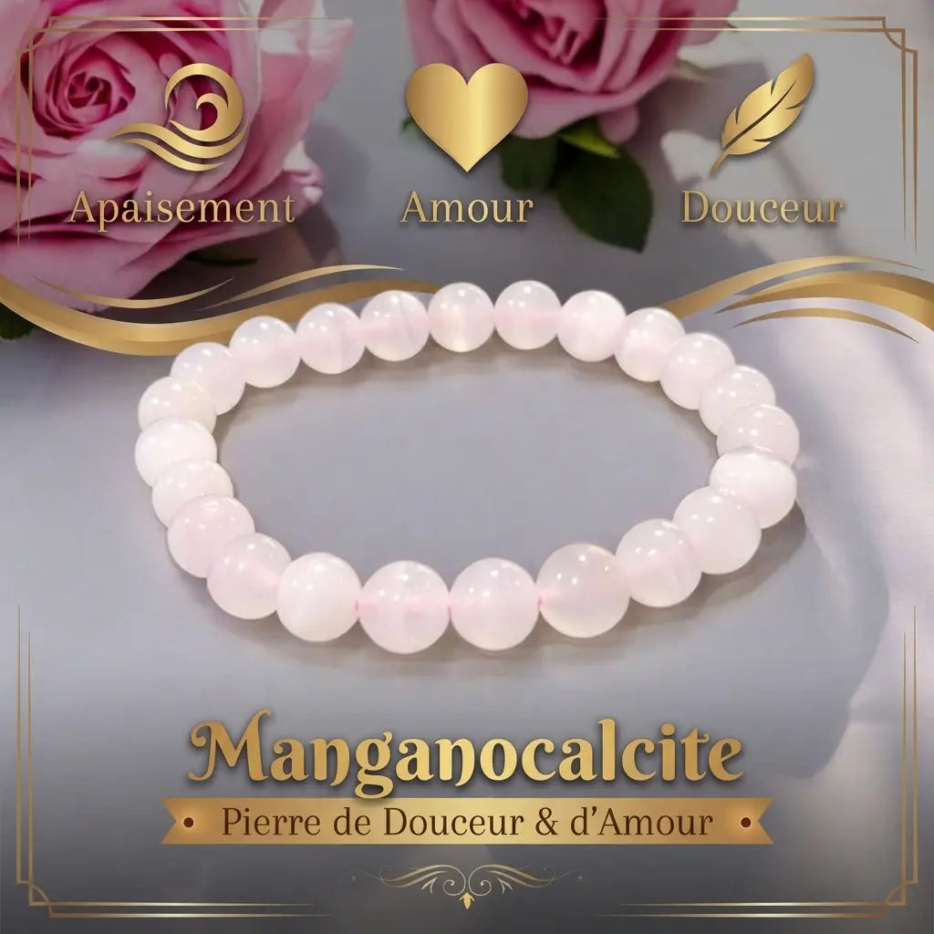 Bracelet en Manganocalcite La Boutique du Dragon