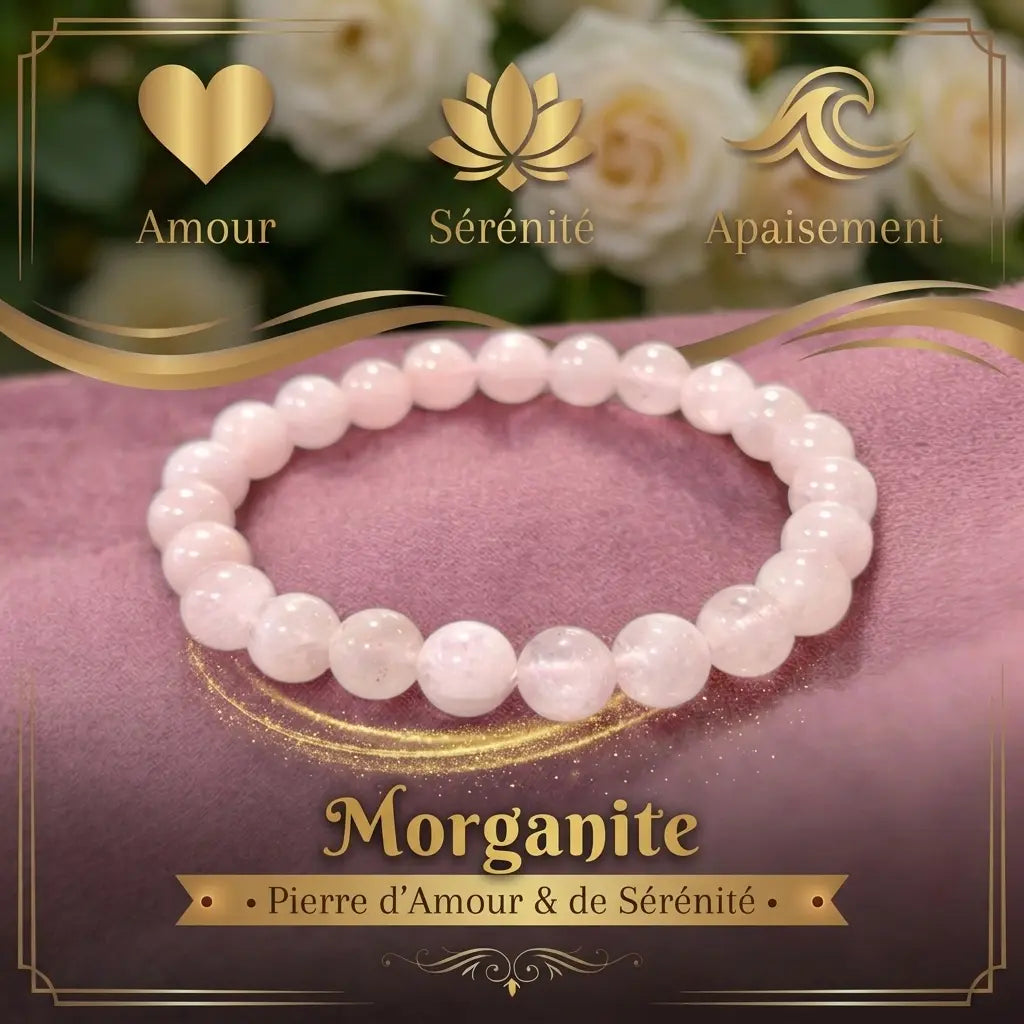 Bracelet en Morganite La Boutique du Dragon
