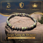Bracelet en Jaspe Sang de Dragon La Boutique du Dragon