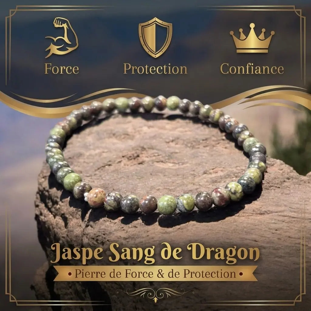 Bracelet en Jaspe Sang de Dragon La Boutique du Dragon