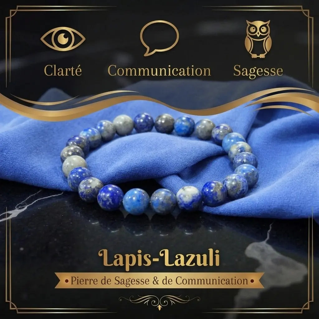 Bracelet en Lapis-Lazuli La Boutique du Dragon