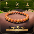 Bracelet en Jaspe Rouge La Boutique du Dragon