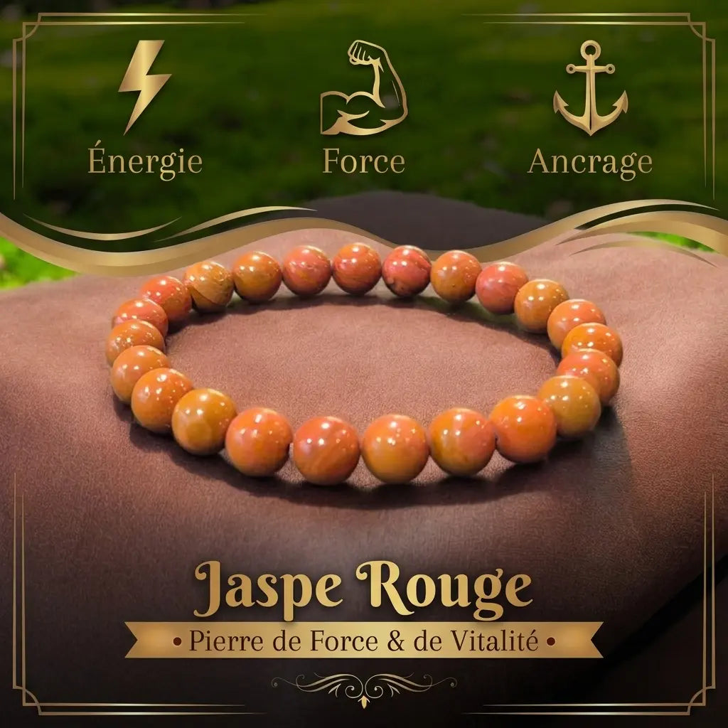 Bracelet en Jaspe Rouge La Boutique du Dragon