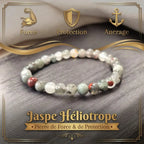 Bracelet en Jaspe Héliotrope La Boutique du Dragon