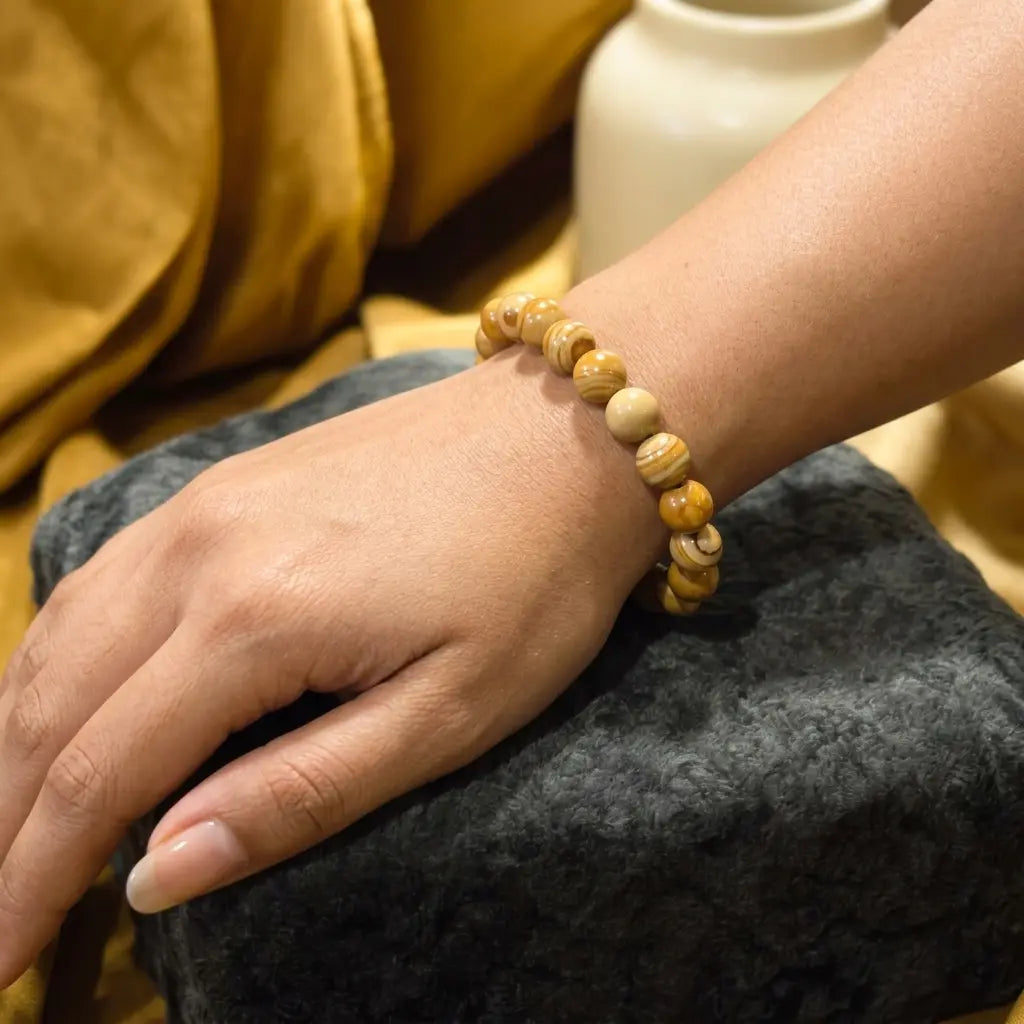 Bracelet en Jaspe Bois La Boutique du Dragon