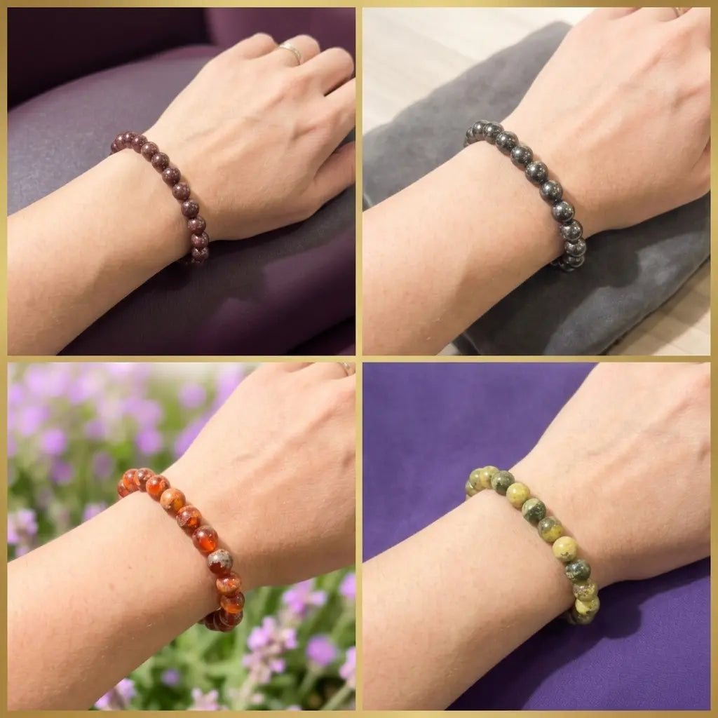 Bracelet en Grenat La Boutique du Dragon