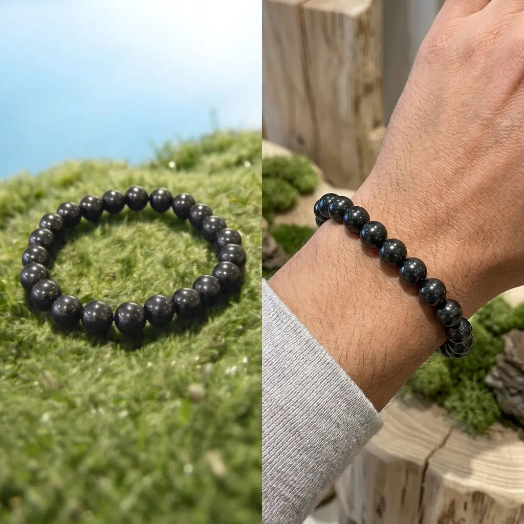 Bracelet en Jais La Boutique du Dragon