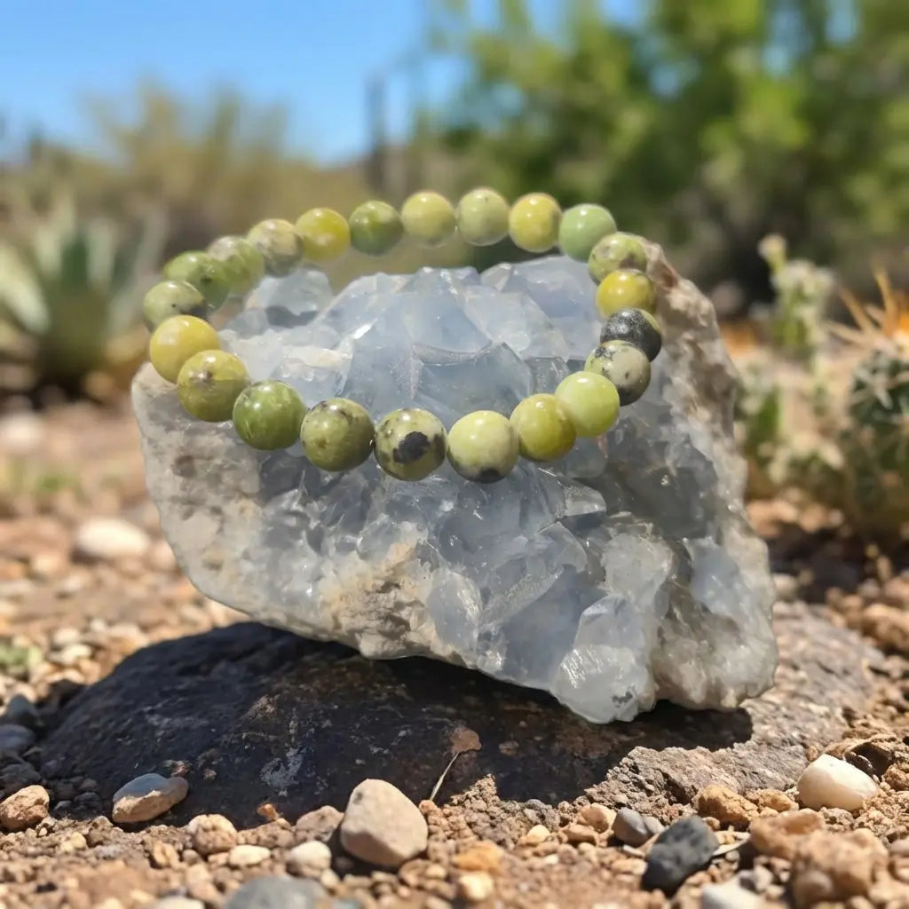 Bracelet en Chrysoprase La Boutique du Dragon